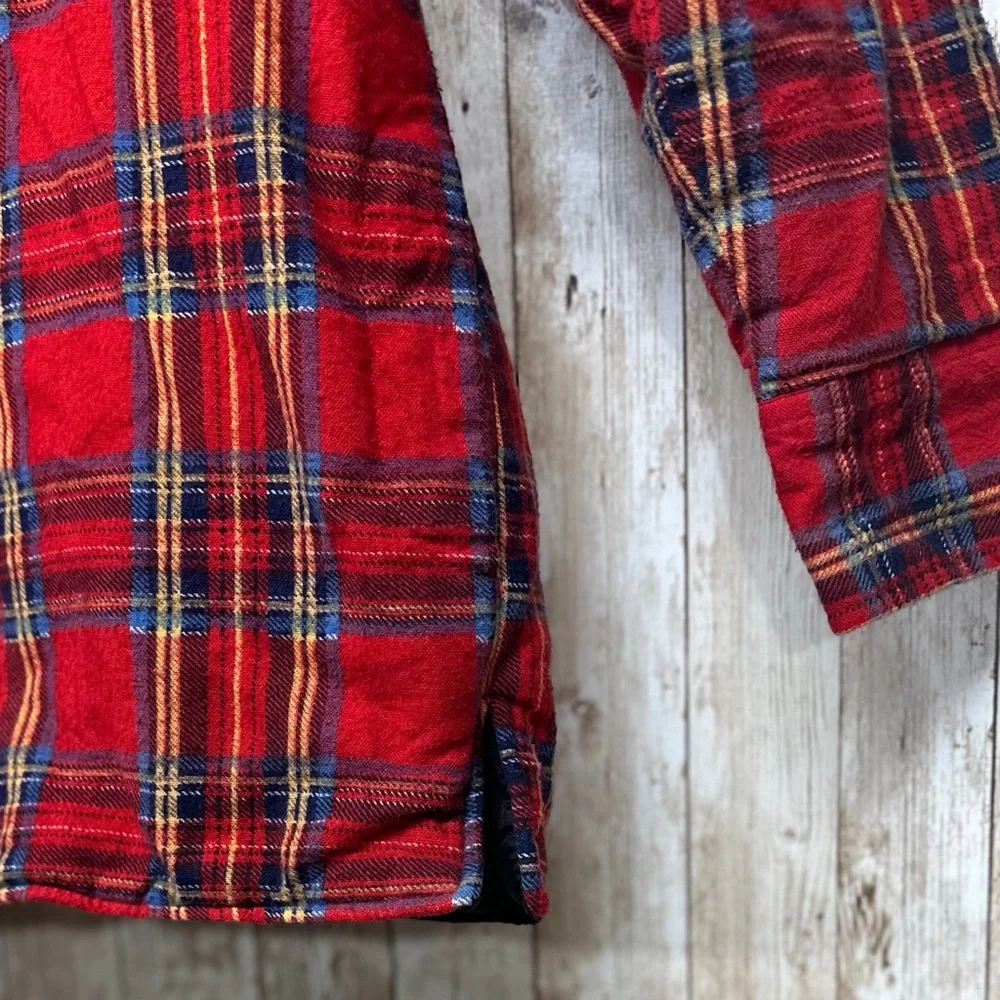 Dickies Plaid Padded Flannel Shacket [MRC-002] - Picture 6 of 10